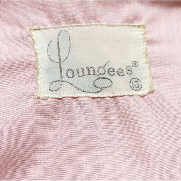 Mid-Century Loungees Pink Ruffle House Dress - Picture 4 of 4
